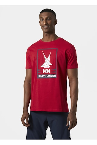 Helly Hansen Shoreline 2.0 Erkek T-shirt-27995-kırmızı Kırmızı