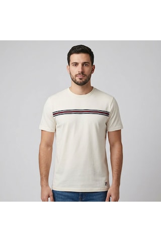Beyaz Fila Erkek Günlük T-shirt Diecimo Fam1189.10010