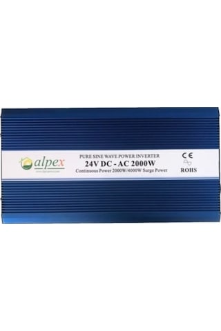 2000 Watt 24V Tam Sinüs İnverter Alpex