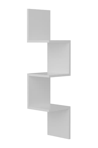 Dekorister Corner Duvar Rafı Beyaz