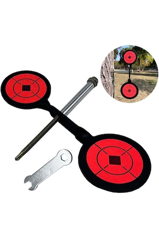 Ağaca Montajlanabilen Döner Hedef Karbon Çelik Avcılık Eğitimi Po