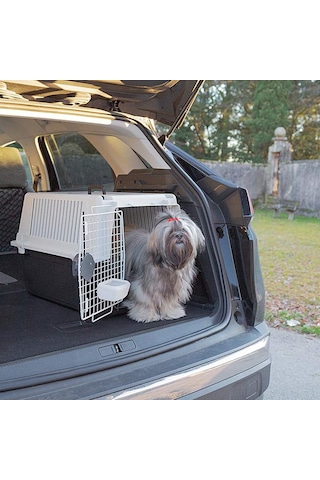 Ferplast Atlas 40 Orta Boy Köpekler İçin Taşıma Kutusu, Köpek Taşıma Kutusu, Güvenlik Kilidi, Havalandırma Izg