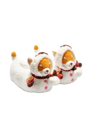 Eskimo Çocuk Hayvanlı Panduf Beyaz 30/35