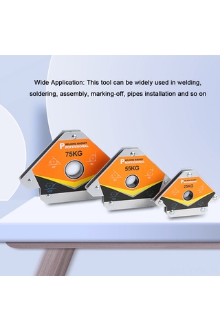 Geeksen 75kg Manyetik Kaynak Konumlandırıcı - 45 90 135 180 Açı Ayarlı Kaynak Fikstürü - Metal İş Parçalarını Sabitleme Aracı