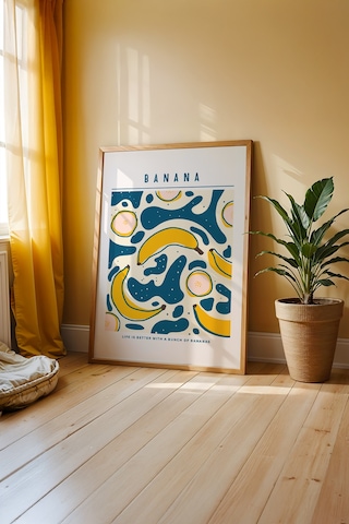 Bohem Mutfak Ritüeli Ahşap Çerçeveli Poster Tablo 180