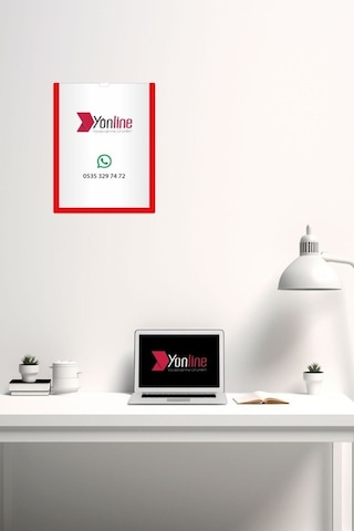 10 Adet A4 Kırmızı Belge Sertifika Çerçevesi Kendinden Yapışkanlı Kolay Değiştirilebilir Föylük