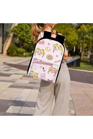 Trendooze Uygun, Siyah Siyah Siyah Sırt Seyahat, Sailor Organizasyon Moon Kawaii Karikatür, İş İnç İle, İçin, Genç, Dizüstü Çoklu Cf76 Çantası, Çalışması Bölmeleri Bilgisayara 15.6 Ge Siyah