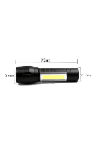 Mini Çok Güçlü Şarjli El Feneri Xpe-cob Led Wt-030 Beyaz
