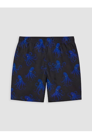 Lcw Swımwear Lacivert Kısa Boy Ahtapot Baskılı Erkek Deniz Şortu