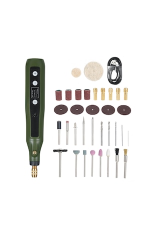 Suofeng 5 Hızlı Mini Döner Alet Seti, 34 Parça Aksesuarlı Çok Amaçlı Gravür Ve Parlatma Aleti, Dıy El İşleri İçin