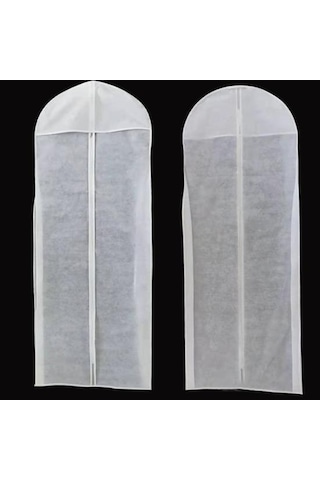 Kullanışlı Yırtılmaya Dayanıklı Koruma Aşınmaya Dayanıklı Uzun Giysi Gelinlik Koruyucu Kapak Ev Gereçleri Beyaz