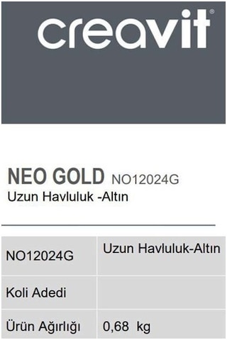 Creavit No12024G Uzun Havluluk - Altın