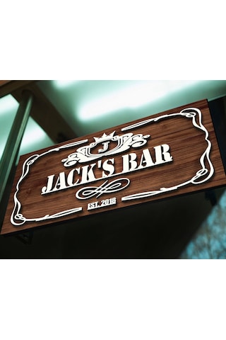 Bk Gift Kişiye Özel Kabartma Tasarım Ahşap Bar Tabelası, Home Bar Tabela, Rustik Ev Dekorasyonu, Duvar Dekoru-19