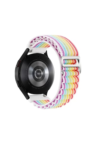 Newface Watch 22mm Kr410 Kumaş Kordon - Gökkuşağı Diğer