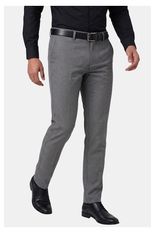 Deep Sea Deepsea Antrasit Slim Fit Likralı Pamuklu İtalyan Kesim Erkek Spor Klasik Pantolon 2601744