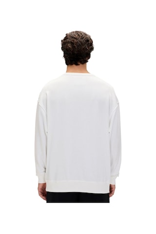 Bad Bear 24.02.12.015 Javed Crewneck Sweatshirt Beyaz 001