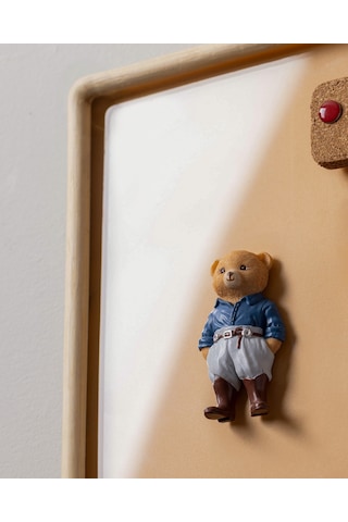 Madame Coco Emma Bear Magnet - Lacivert/gri - 4x8 Cm 8684427187012 Çok Renkli