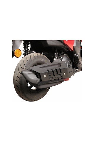 GP Kompozit Yamaha RayZR 2024 Uyumlu Egzoz Koruma Kapağı Siyah