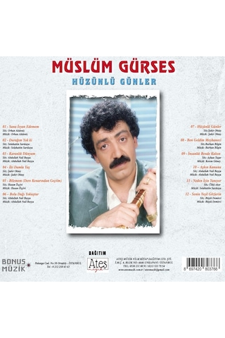Müslüm Gürses - Hüzünlü Günler Cd