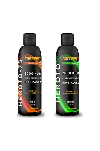 Netfer 2'li İnce Orta Pasta Set - 2x100 Ml