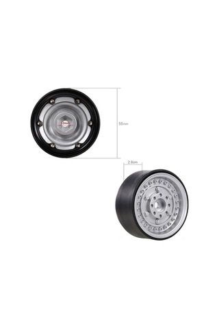 Novahub 1.9 İnç Metal Jant Seti - Trx4 Gen8 Mst İçin 2'li Paket Altın Renk Rc Tırmanma Araçları