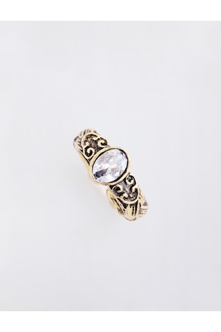 Jimmy Key Jimmy Key Altın Rengi Taşlı Vintage Yüzük 6sw487532150