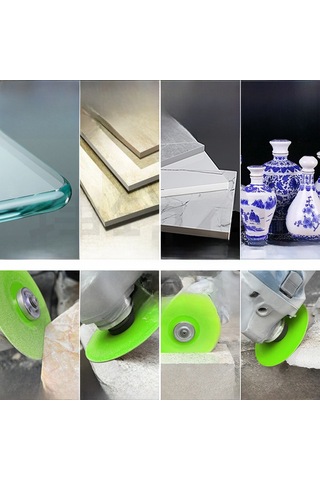 Dofolink Mermer Seramik Tuğla Köşe Testere: Taş Kesme, Yuvarlama, Zımparalama İçin El Fırçası El Aleti 125mm Elmaslı Tam Metal Aparat