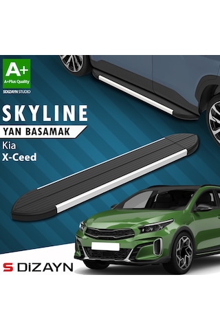 S-dizayn Kia Xceed Skyline Aluminyum Yan Basamak 183 Cm 2019 Üzeri A+ Kalite