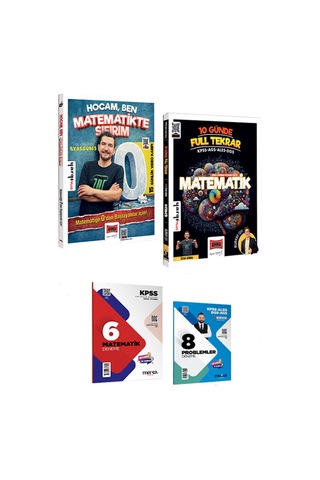 Tüm Adaylar İçin Hocam Ben Matematikte Sıfırım+10 Günde Full Tekrar 2' Li Set Hediyeli - 865304401