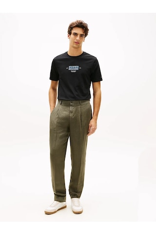 Tommy Hilfiger Mw0mw42392 Heritage Label Erkek Tişört Siyah