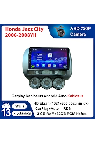 Honda Jazz City 2006-2008yıl 2gb Ram 32gb Rom Multimedya