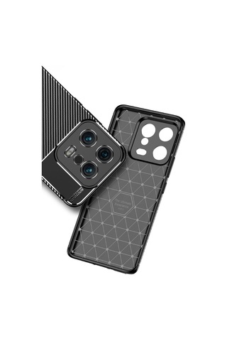 Xiaomi Uyumlu Mi 13 Kılıf Zore Karbon Görünümlü Negro Silikon Kapak