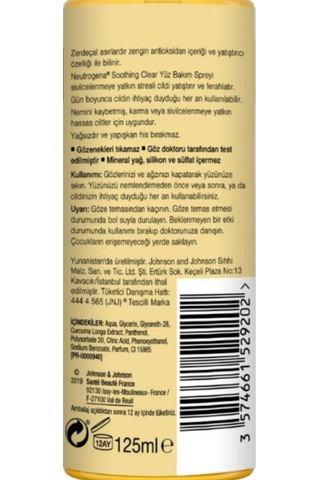 Neutrogena Soothing Clear Tonik 125 ML x3