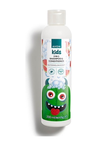 Avon Kids 2 Si 1 Arada Karpuz Kokulu Çocuk Saç Kremi Ve Şampuanı 200 ML