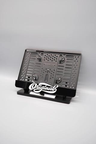 Orıgınal 3d Kabartmalı Siyah Pleksi Motor Plakalığı