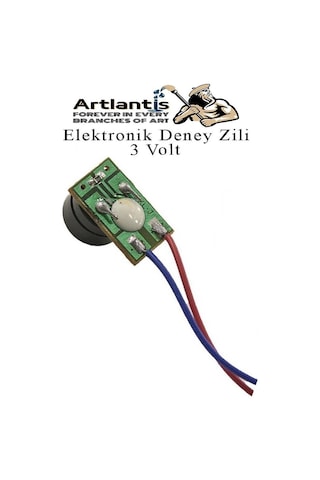 Elektronik Deney Zili 3 Adet Deney Proje Tasarım Zili 3 Volt Alarm Sinyal Zili Haparlör Mini Zil