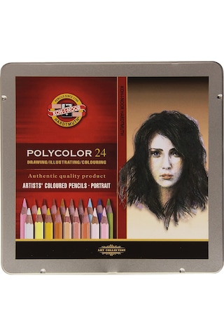 Koh-I Noor Polycolor Kuruboya Kalem Seti - 24'lü - Portrait Colou