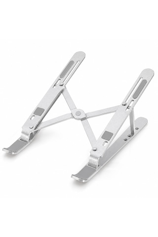 Alüminyum Katlanabilir Laptop Standı Ayarlanabilir Dizüstü Bilgisayar Yükseltici Ergonomik Notebook Standı Kaymaz Taşınabilir