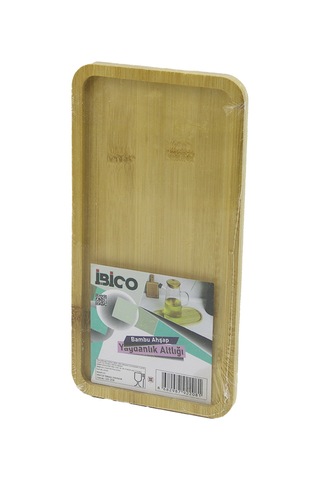 Bambu Ahşap Dikdörtgen Mini Tepsi 12 X 23.4 X 0.8 Cm Altın