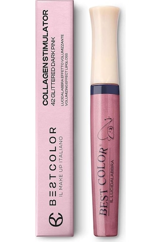 Best Color Collagen Stimulator Volumizing 42 Koyu Pembe Parıltı Dudak Parlatıcısı 42