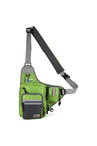 Jeehugo Suçan Çanta - Çok Amaçlı, Su Geçirmez Kumaş, Çoklu Cepler Ve Bölmeler, Ayarlanabilir Omuz Kayışı İle Balık Tutma Aletlerini Taşıma