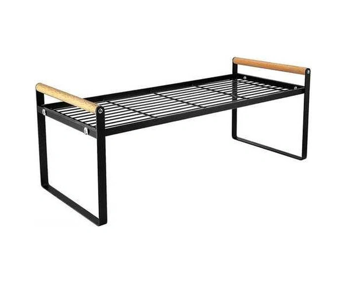 Fortunelane Çok Fonksiyonlu Metal Mutfak Rafı, Katlanabilir Ve Dayanıklı, Siyah Renk, 53.3 Cm Diğer