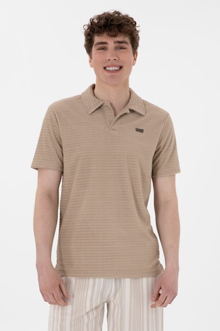 U.S. Polo Assn. Erkek Regular Fit Polo Yaka Bej Tişört 50299989-VR011