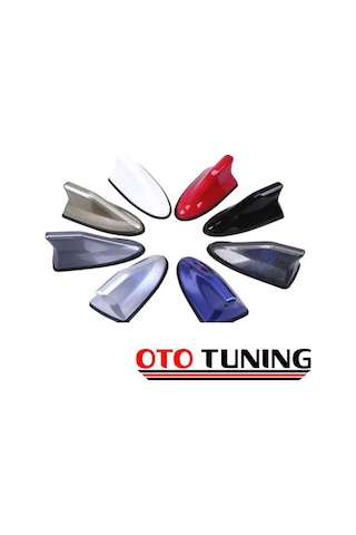 Ototuning Lüx Tip Balina Shark Anten Köpek Balığı Silikon Taban Balık Sırtı
