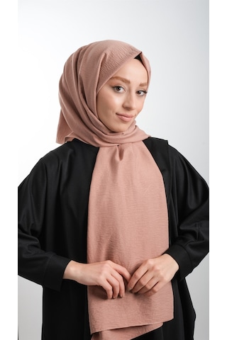 Gül K. Düz Klasik Şal Pamuk Caz Sade 202105 18 Gülkurusu