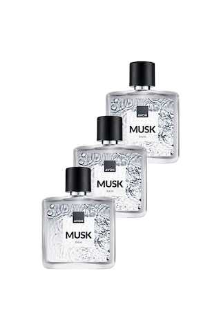 Musk Rain Erkek Parfüm Edt 75 Ml. Üçlü Paket Odunsu