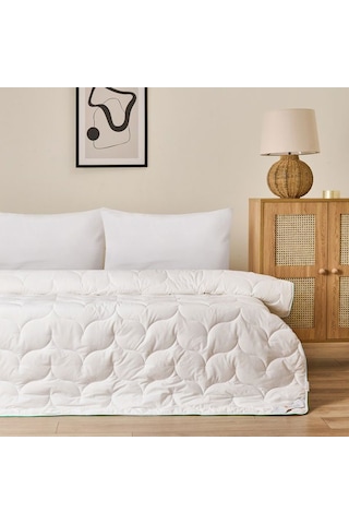 Evidea Soft Tek Kişilik Bambu Yorgan - Beyaz - 155x215 Cm Beyaz