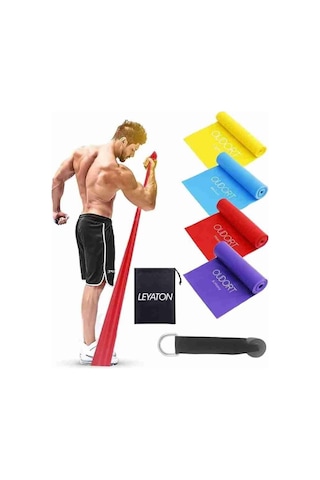 Tr 4'lü Pilates Bandı Seti +kapı Aparatı Çok Renkli Tek Ebat, 4pltsst Diğer