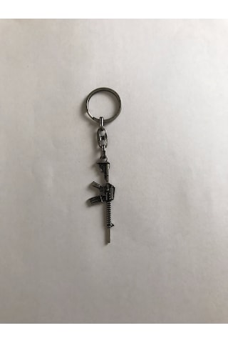 Bd Tekstil M4a1-s Silah Tasarım Gümüş Renkli Anahtarlık