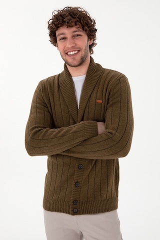 U.s. Polo Assn. Erkek Haki Hırka Triko 50297061-vr027 Haki